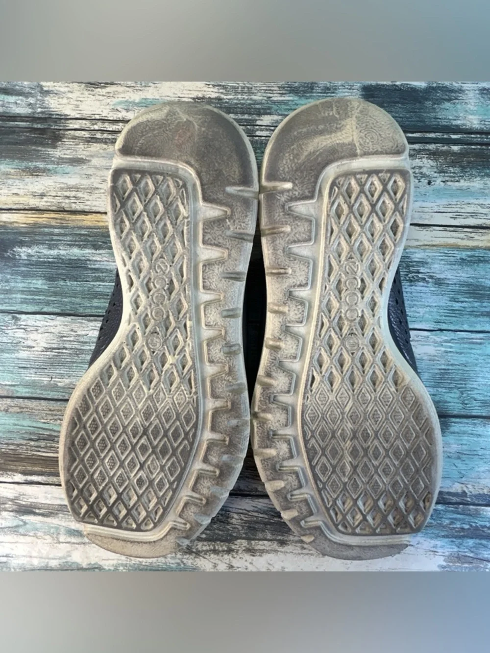 Ecco Lynx Sneaker Womens 9-9.5 Pewter Gray Leather Tennis Athletic Casual Shoe